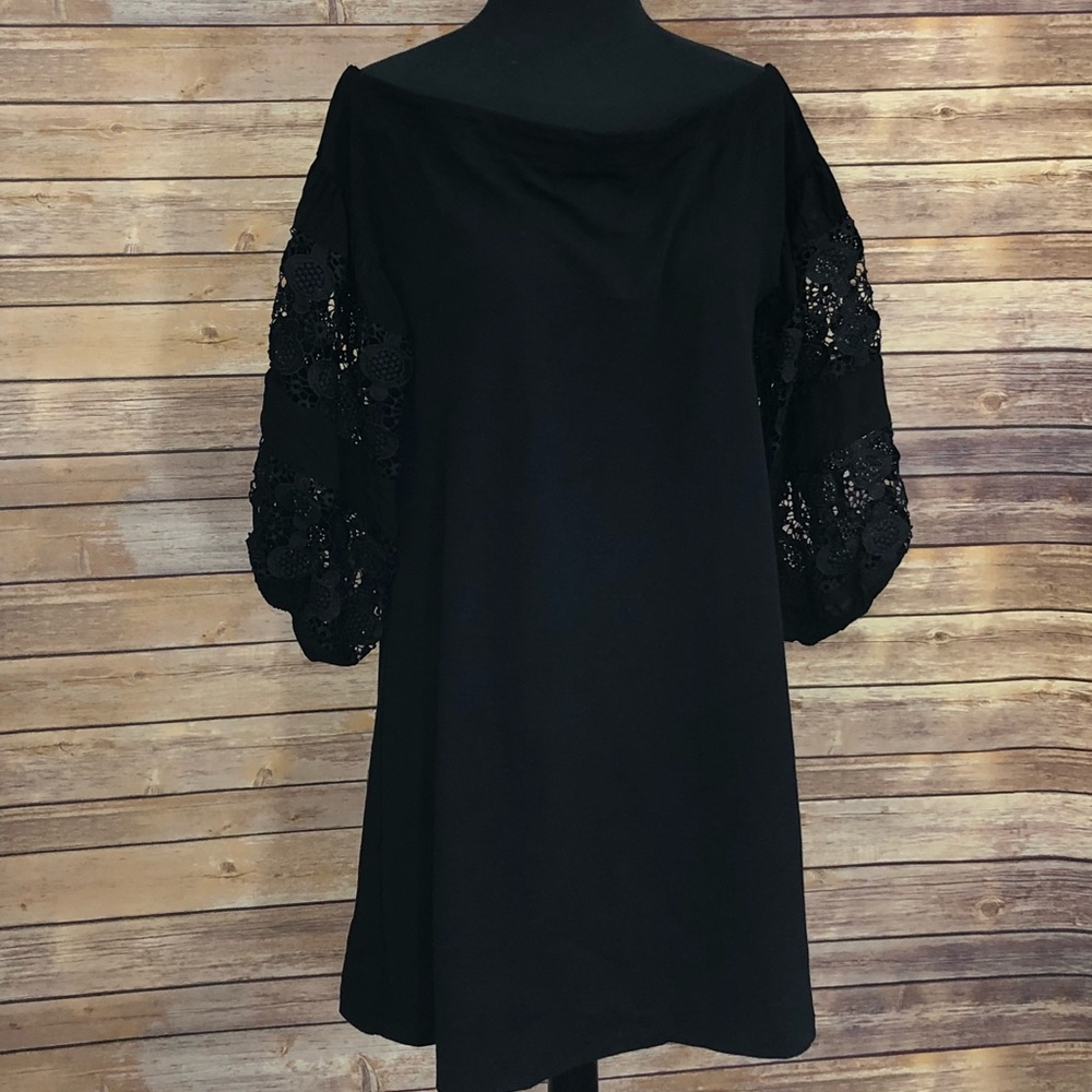 Date Night Crochet Sleeve Dress